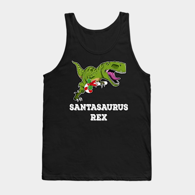 Men_s T Rex Holiday Kid Candy Cane Tank Top by Danielsmfbb